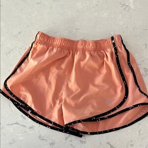 Nike Orange Athletic Shorts Lightweight Running